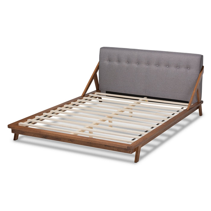 Sante Mid-Century Wood Platform Bed