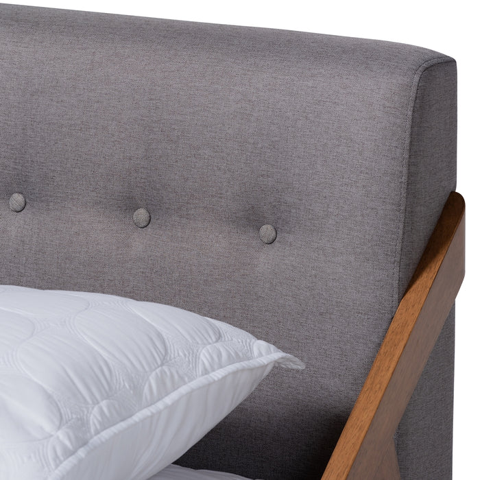 Sante Mid-Century Wood Platform Bed