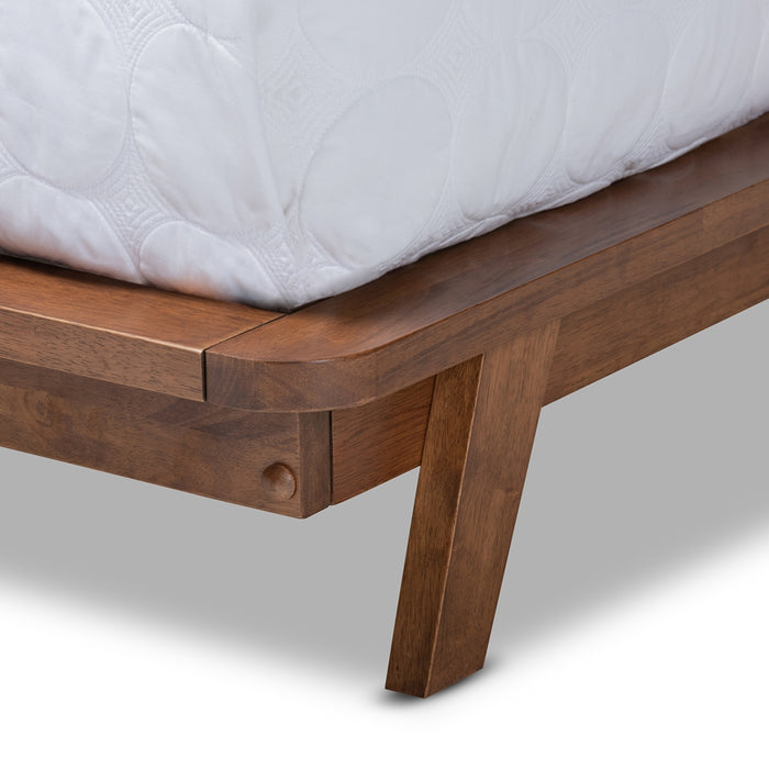 Sante Mid-Century Wood Platform Bed