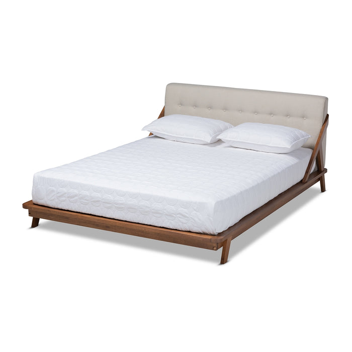 Sante Mid-Century Wood Platform Bed