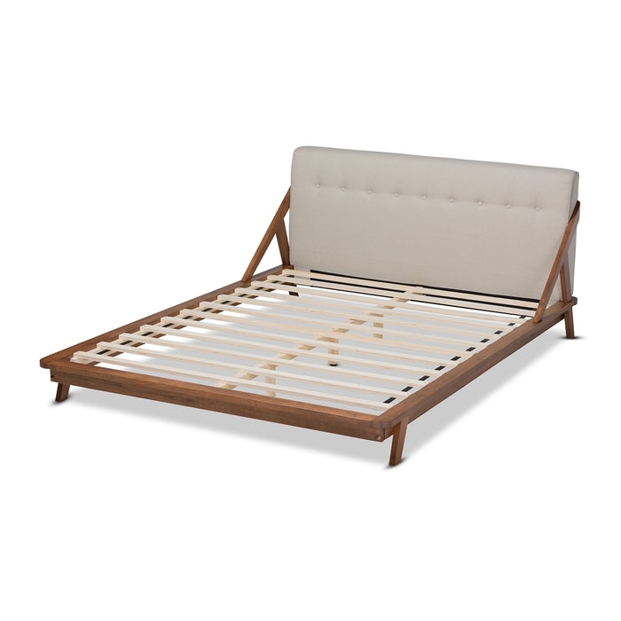 Sante Mid-Century Wood Platform Bed