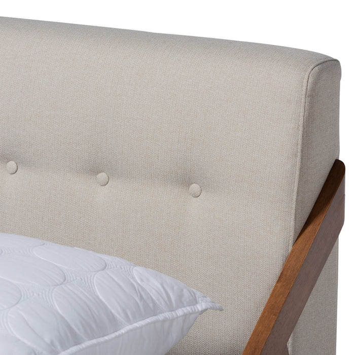 Sante Mid-Century Wood Platform Bed