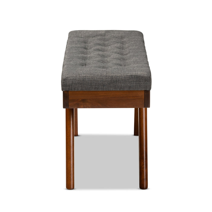 Alona Mid-Century Wood Dining Bench