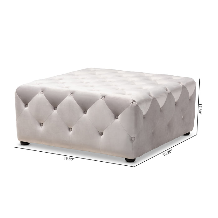 Calvetti Contemporary Tufted Cocktail Ottoman