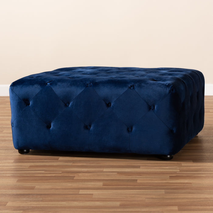 Calvetti Contemporary Tufted Cocktail Ottoman