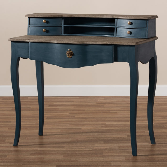Celestine French Provincial (5-Drawer) Wood Desk
