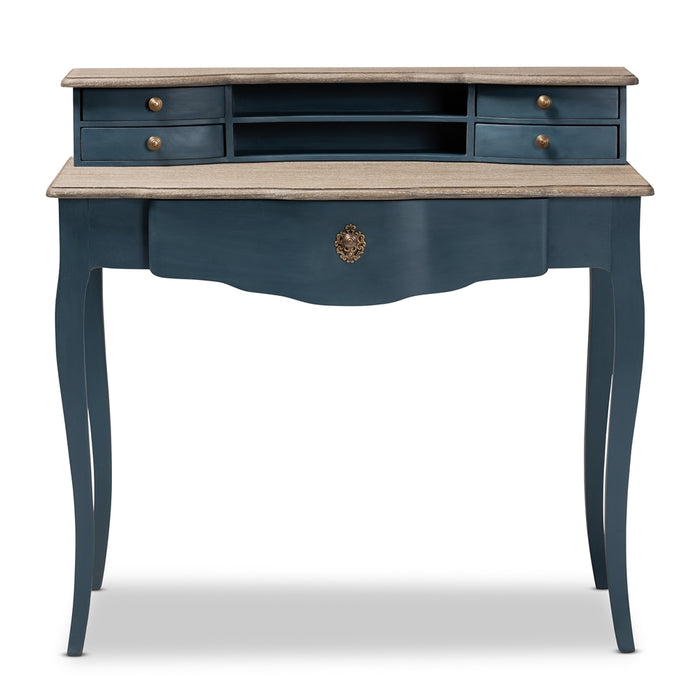 Celestine French Provincial (5-Drawer) Wood Desk