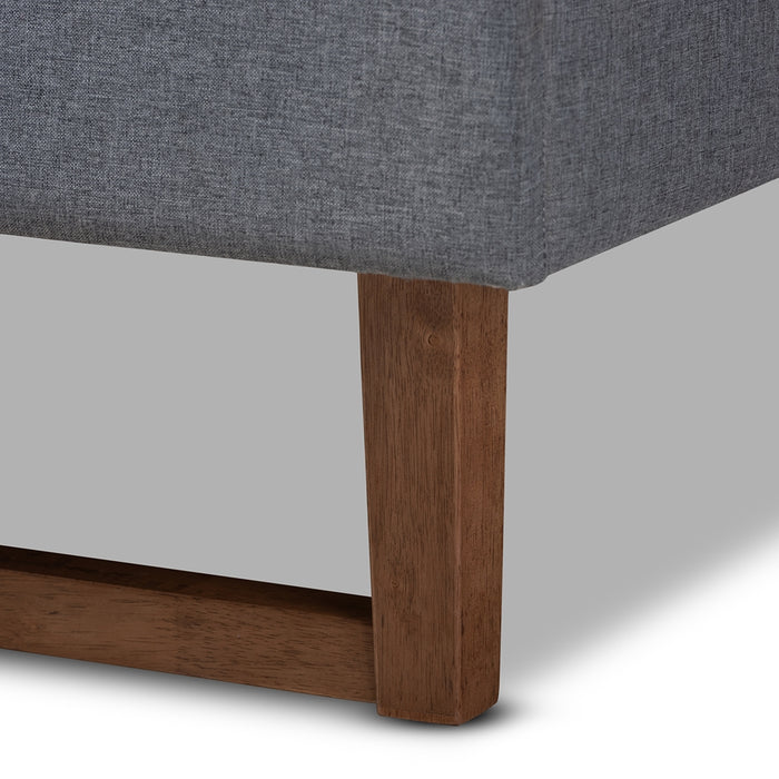 Liliya Mid-Century Wood Platform Bed Frame