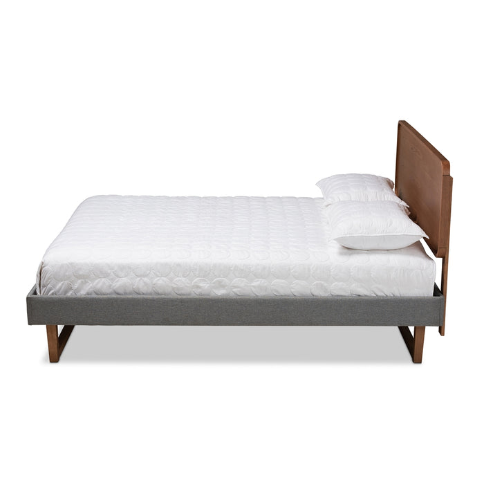 Ayla Mid-Century Wood Platform Bed