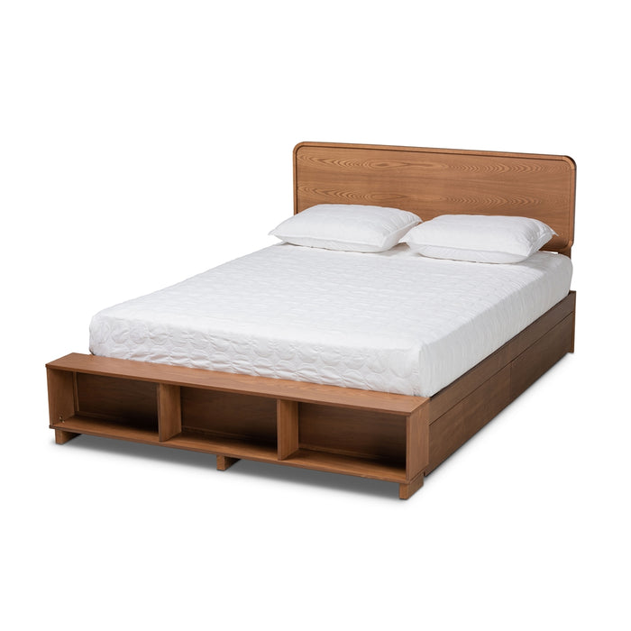 Vita Modern Wood Platform Storage Bed