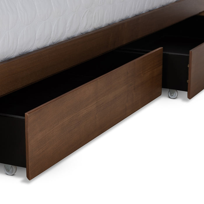 Vita Modern Wood Platform Storage Bed
