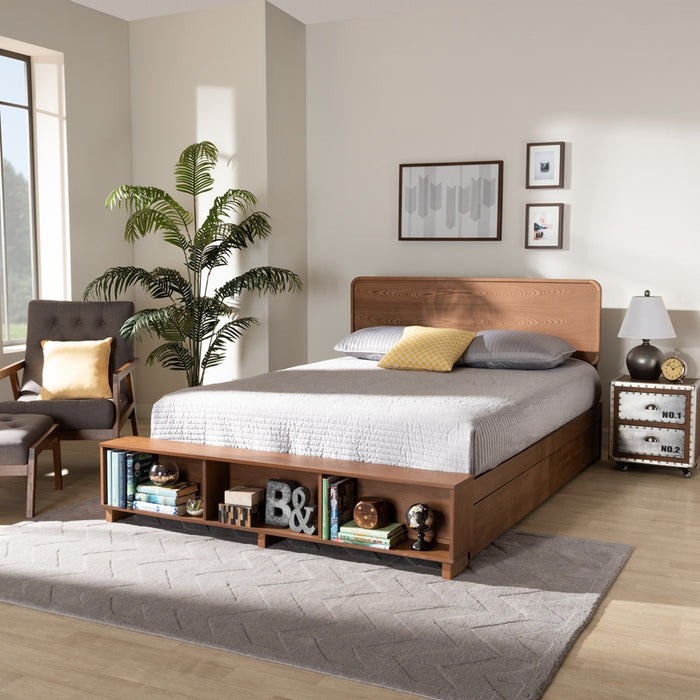 Vita Modern Wood Platform Storage Bed