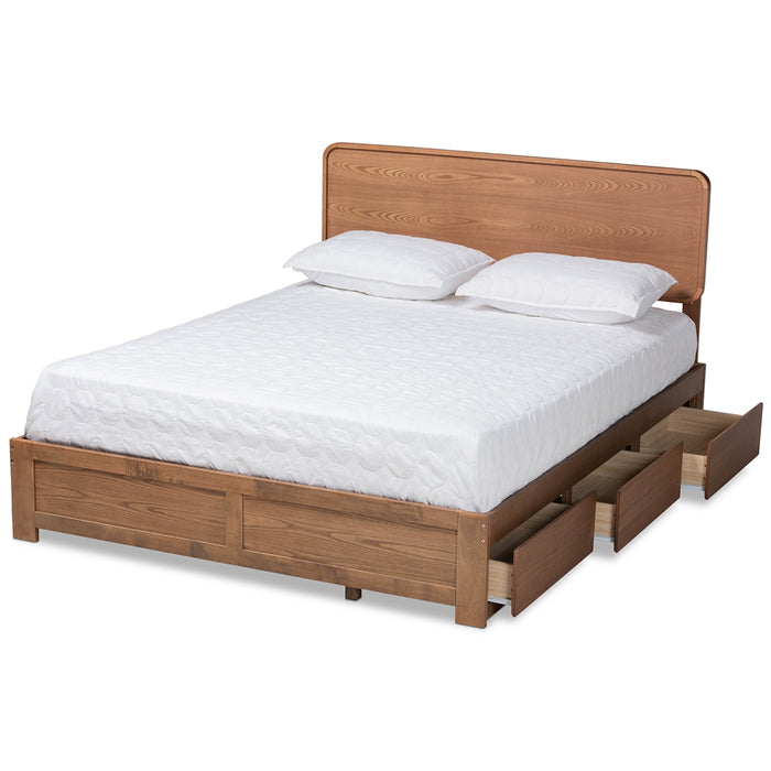 Eleni Modern Wood Platform Storage Bed
