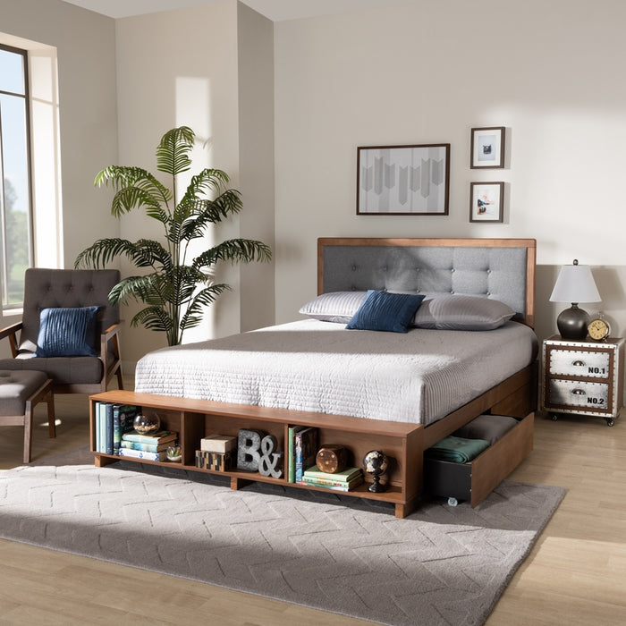 Cosma Modern Wood Platform Storage Bed
