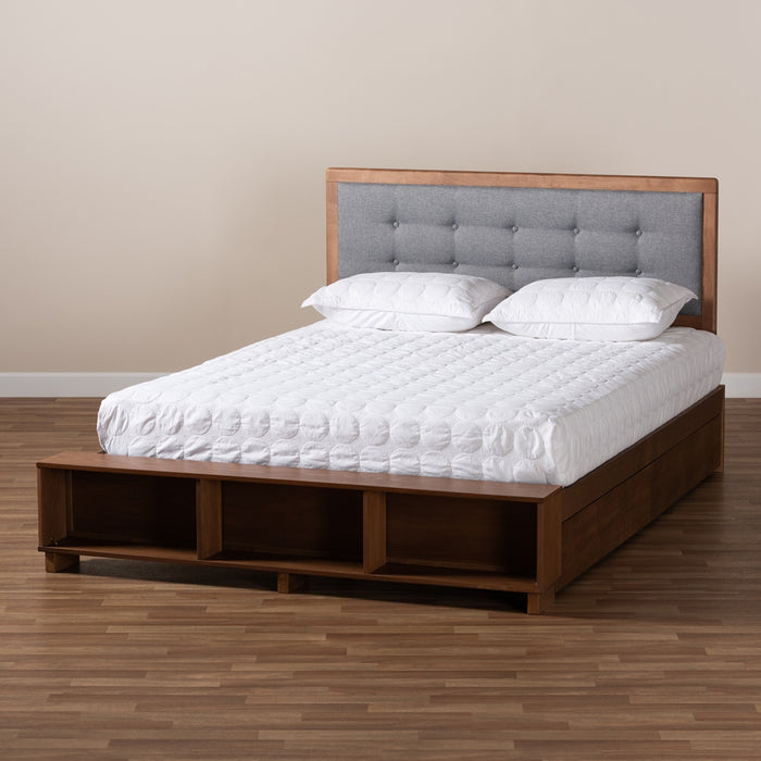 Cosma Modern Wood Platform Storage Bed