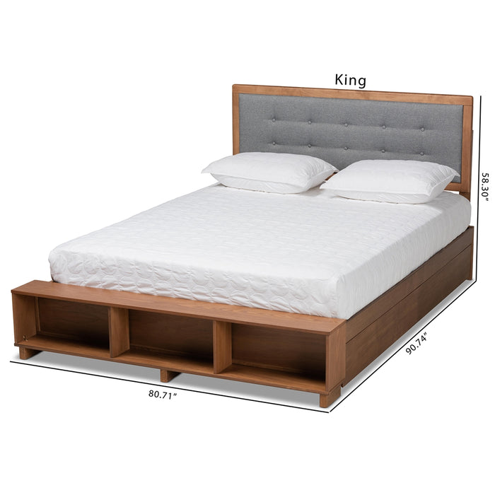 Cosma Modern Wood Platform Storage Bed