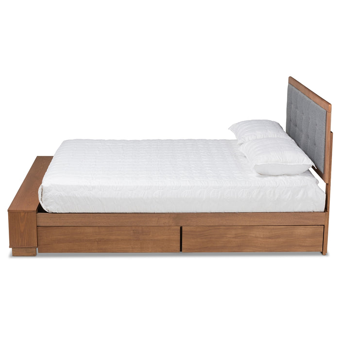 Cosma Modern Wood Platform Storage Bed