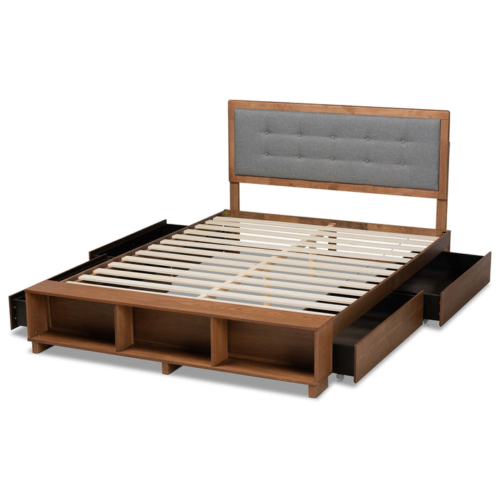 Cosma Modern Wood Platform Storage Bed