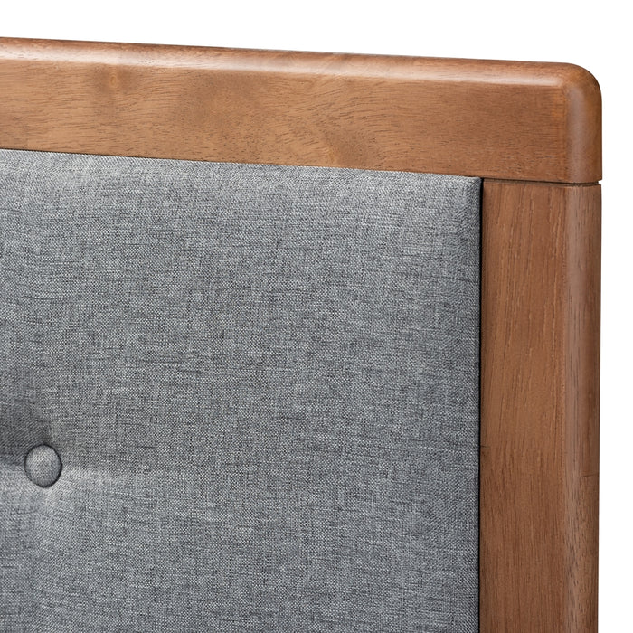 Sarine Mid-Century Wood Headboard