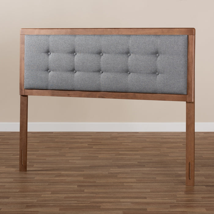 Sarine Mid-Century Wood Headboard