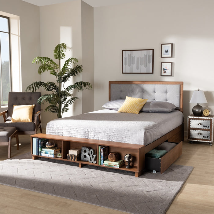 Cosma Modern Wood Platform Storage Bed