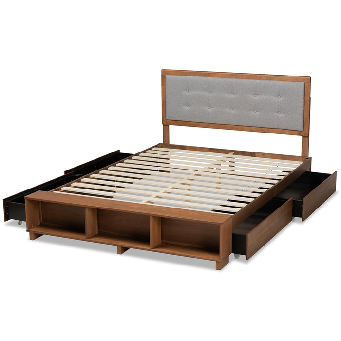 Cosma Modern Wood Platform Storage Bed