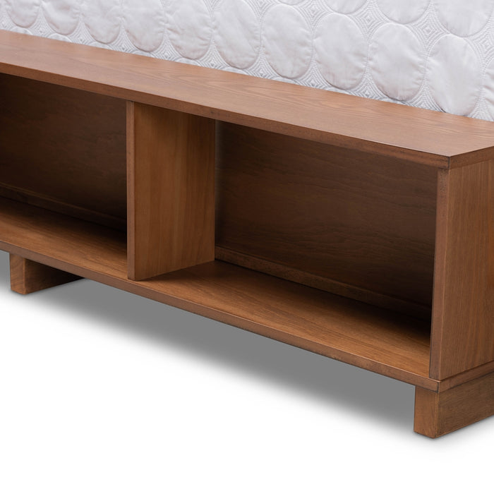 Cosma Modern Wood Platform Storage Bed