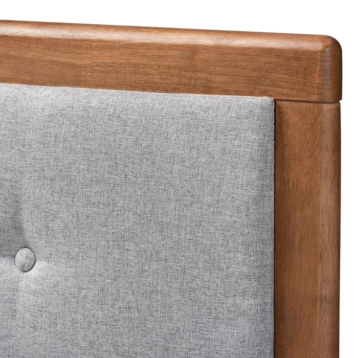 Sarine Mid-Century Wood Headboard
