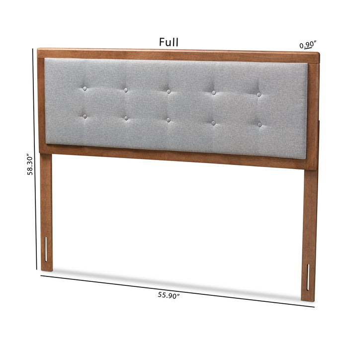 Sarine Mid-Century Wood Headboard