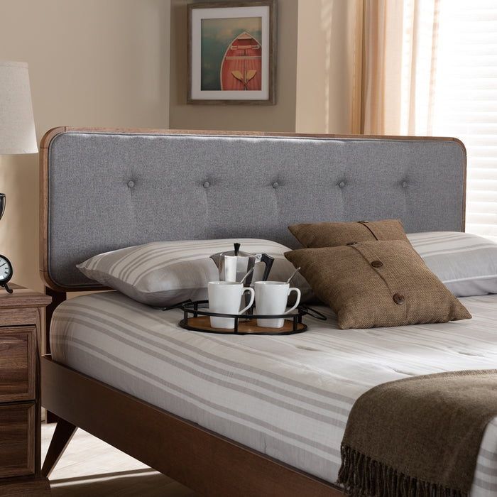 Palina Mid-Century Wood Headboard