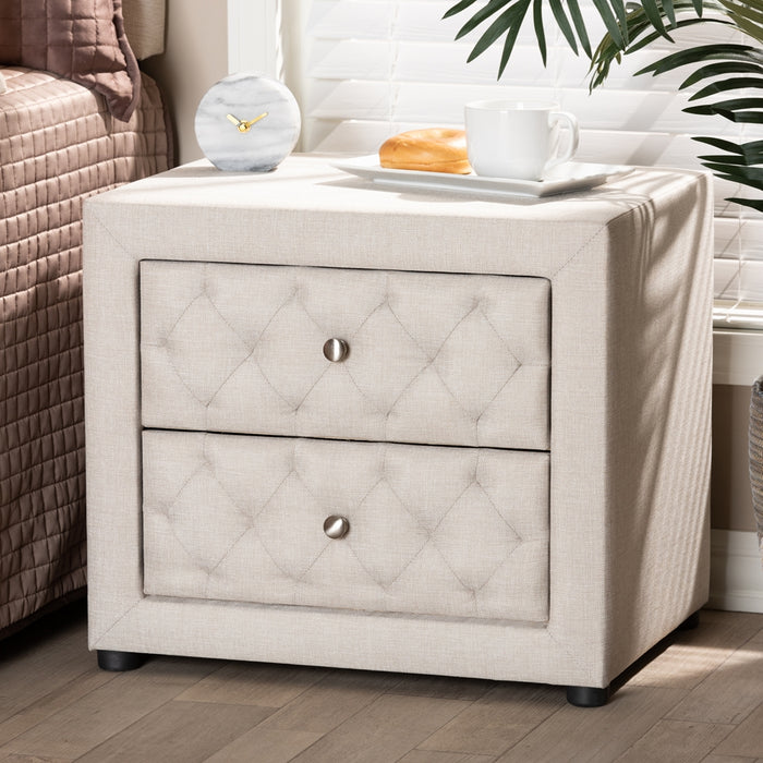 Lepine Contemporary (2-Drawer) Wood Nightstand