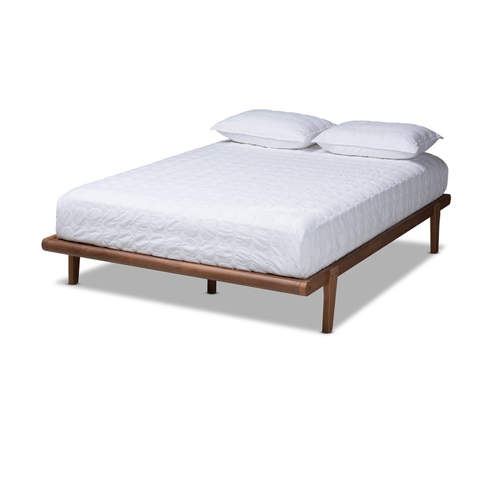 Kaia Mid-Century Wood Bed Frame