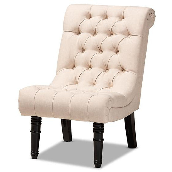 Barthe Traditional Wood Accent Chair