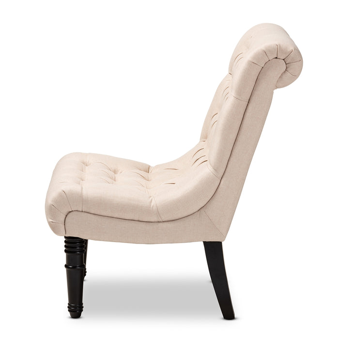 Barthe Traditional Wood Accent Chair