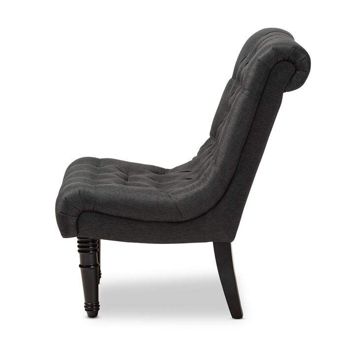 Barthe Traditional Wood Accent Chair