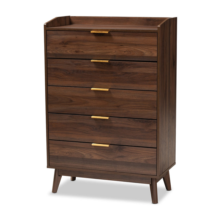 Lena Mid-Century (3-Drawer) Wood Chests
