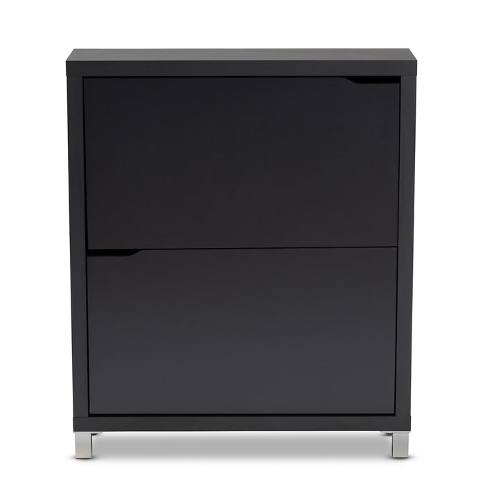 Simms Contemporary (2-Drawer) Wood Shoe Cabinet