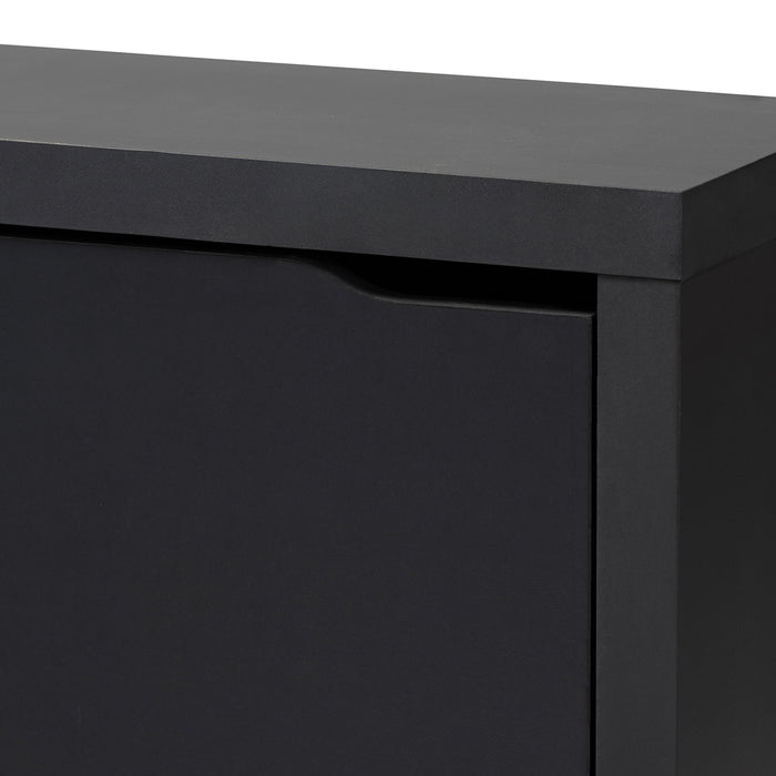 Simms Contemporary (2-Drawer) Wood Shoe Cabinet