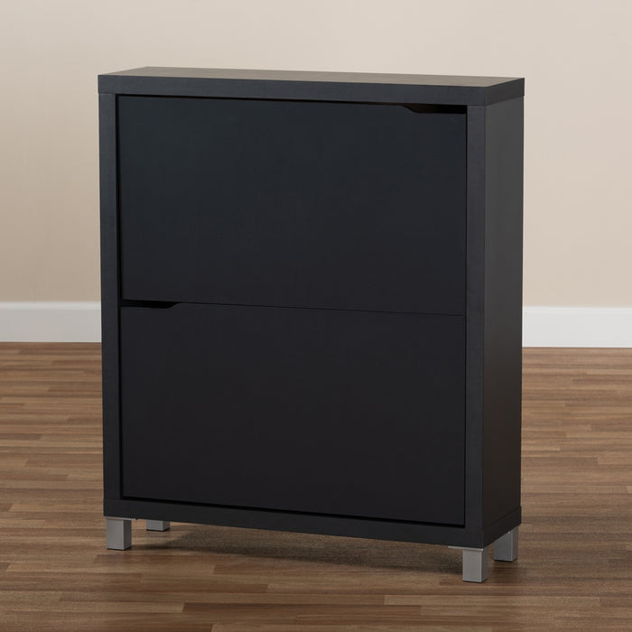 Simms Contemporary (2-Drawer) Wood Shoe Cabinet