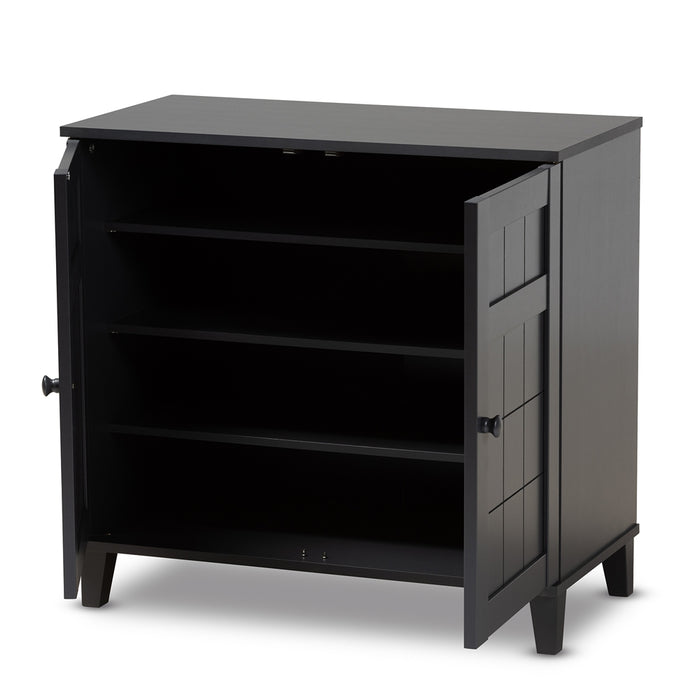 Glidden Contemporary (4-Shelf) Wood Shoe Cabinet