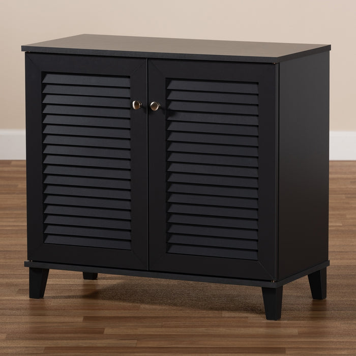 Coolidge Contemporary Wood Shoe Cabinet