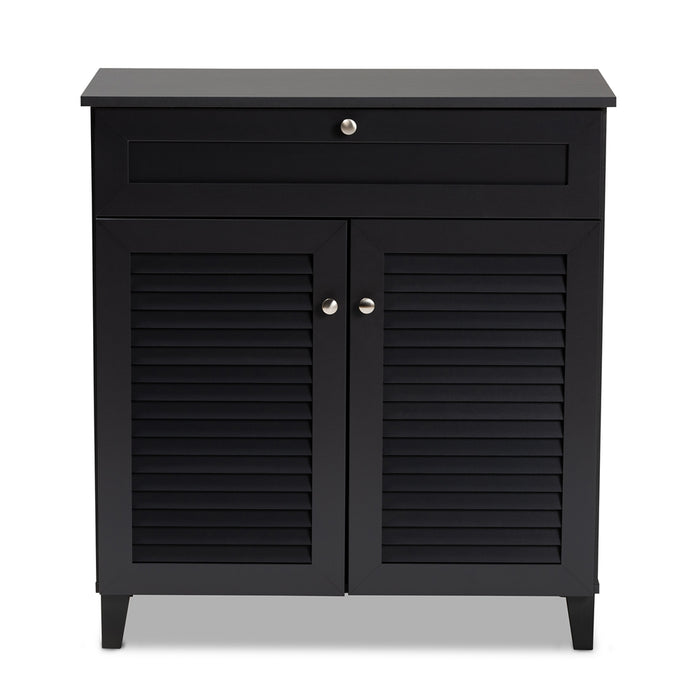 Coolidge Contemporary Wood Shoe Cabinet