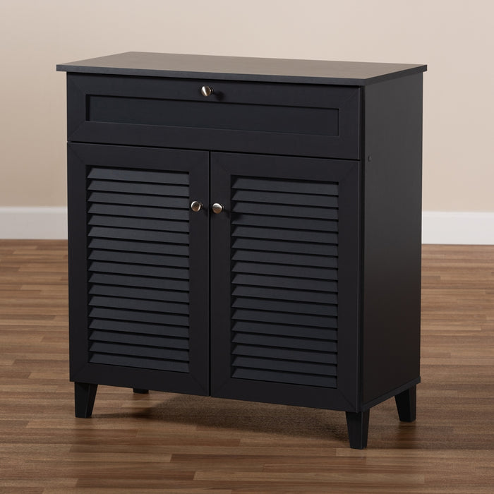 Coolidge Contemporary Wood Shoe Cabinet