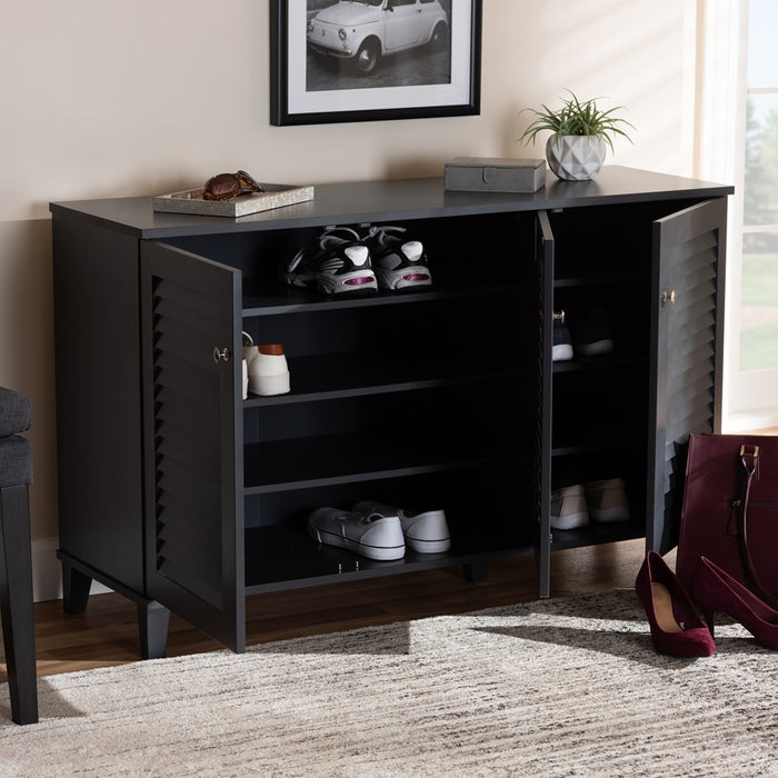 Coolidge Contemporary (8-Shelf) Wood Shoe Cabinet