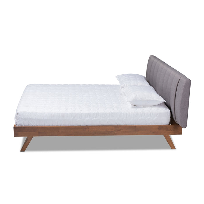 Brita Mid-Century Wood Bed