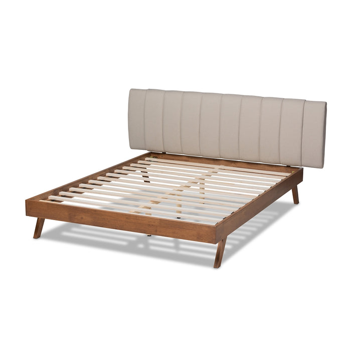 Brita Mid-Century Wood Bed