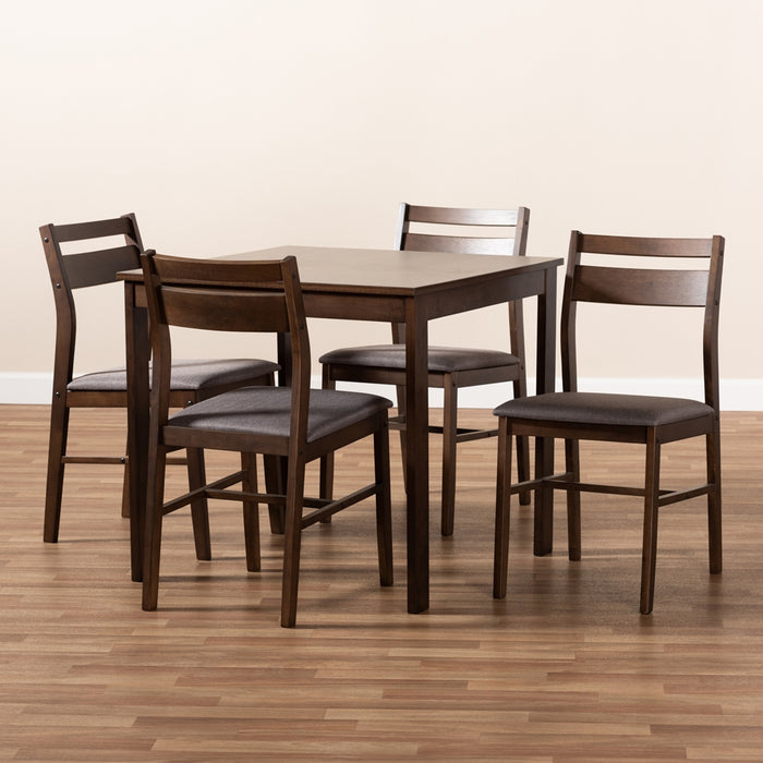 Lovy Contemporary Wood (5-Piece) Dining Set