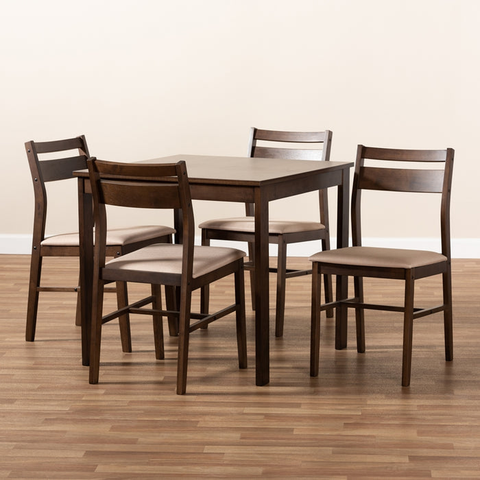 Lovy Contemporary Wood (5-Piece) Dining Set