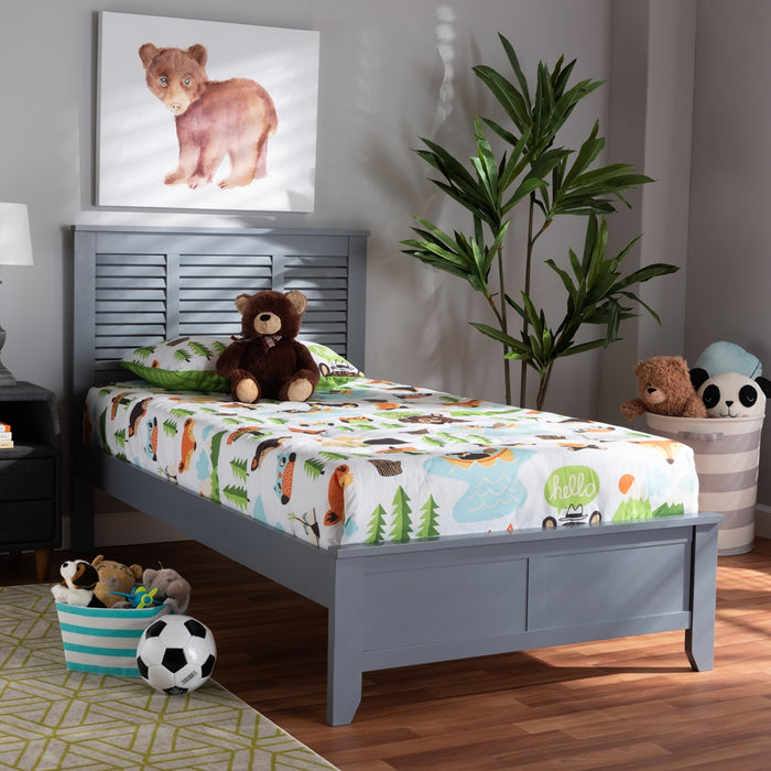 Adela Modern Wood Platform Bed