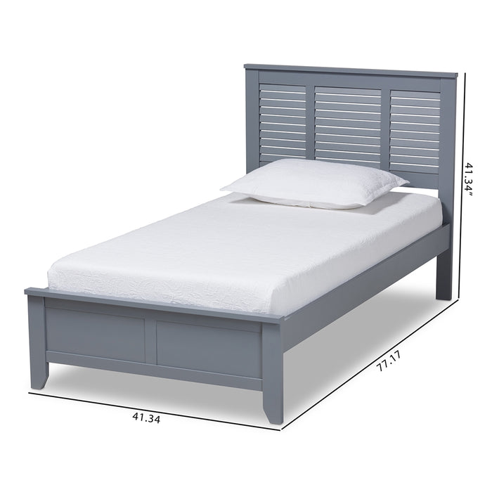Adela Modern Wood Platform Bed